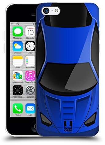 Head Case Designs Blue Case Cars Series 2 Hard Back Case for iPhone 5c