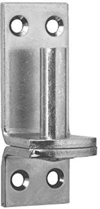 Pollmann®Baubeschläge 1040160 Kloben auf Platte D1 eng, Dorn Ø 16 mm, hell verzinkt, 2 Stück
