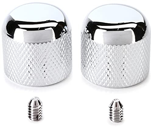 Fender/Precision Bass Dome Knobs Chrome Set of 2