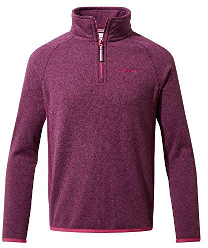 Craghoppers Unisex Kinder Gibb Half Zip Pullover, Blkcurrt Ml, 7 Jahre