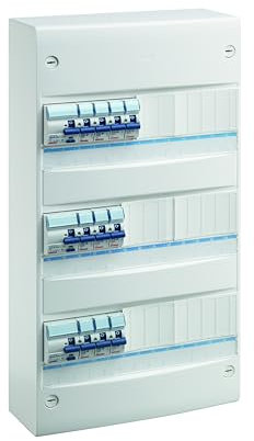 TABLEAU LOGEMENT PRÉÉQUIPÉ - À VIS - 3R 39 MODULES - 2 ID 2P 40A 30MA TYPE AC + 1 ID 2P 40A 30MA TYPE A + 10 DISJ. 1P+N: 5 X 16A, 4 X 20A, 1 X 32A