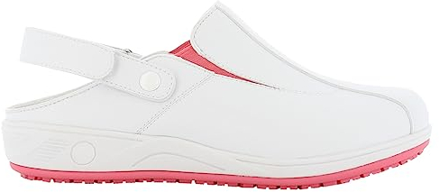 SAFETY JOGGER Zuecos de Seguridad para Mujer 38 EU - Zapato de Trabajo Cómodo y Ligero, Ideal para Enfermeras, Cocina o Interior, Antideslizante y Amortiguador, Oxypas, Rosa