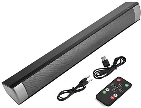 Niiyen Soundbar, Soundbar per TV, Altoparlante Home Theater, Altoparlante Bluetooth Scheda di Memoria Subwoofer Stereo Wireless Lettore Audio AUX per Home Theater