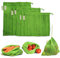 NECAVU Set of 6 100% Cotton Fridge Bags | Eco-Friendly Natural Vegetable Bags for Refrigerator Storage and Mesh Net for Vegetables | Multipurpose Bag