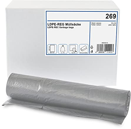 Müllbeutel 250 Stück I 70 Liter I Ideal geeignet für Küchenabfälle und Speisereste in Restaurants, Bars und Gastronomie