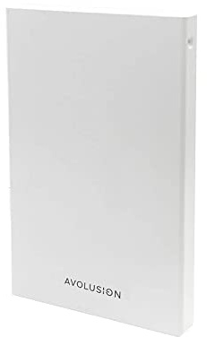 Avolusion HD250U3-WH - Hard disk esterno portatile USB 3.0, 2 TB, per PS5, preformato, colore: Bianco