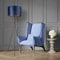 Paco Home Stehlampe Wohnzimmer Leselampe Deko Lampe Stativ Standleuchte Lampenschirm Stoffschirm Velours Samt Zugschalter Vintage Samt E27 Fassung