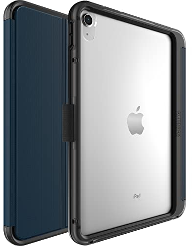 Cover OtterBox Symmetry Folio Case per iPad 10.ª gen 2022, 11.ª gen 2025 (A16), antishock e cadute, custodia Folio protettiva sottile, testata a norme MIL-STD 810G, Blu, Senza Retail Package
