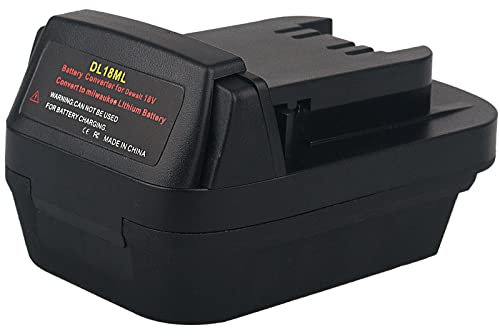 DW18ML DL18ML Adapter for Dewalt 20V Battery Convert to for Milwaukee 18V Battery, Compatible with 18V Tool for Milwaukee