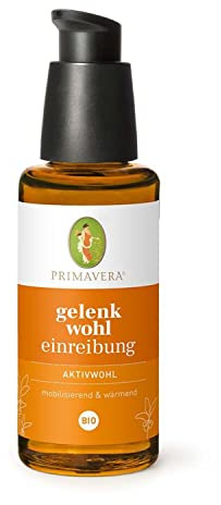 PRIMAVERA Aktivwohl Gelenkwohl Einreibung bio 50 ml - lindernder Effekt bei einer Gelenkmassage - Aromatherapie - aktivierend, mobilisierend - vegan