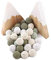 Promise Babe Erwachsene 20mm 10 PC Bunt Runde Gehäkelt Holzperlen mit Loch zum Auffädeln, Handgefertigt Natur Holzkugeln DIY Schmuck Halskette Armband Selber Machen Basteln Crocheted Wooden Beads
