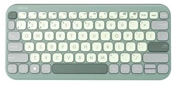 ASUS Marshmallow Tastatur KW100, QWERTZ DE Layout, kabellos, Bluetooth, flaches Profil, Farbe Green Tea