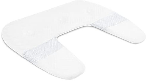 SAHEYER Kopfkissenbezug, geruchsneutraler U-förmiger Kopfkissenbezug Memory Foam Kopfkissenbezug für Engelskopfkissen Ergonomischer Orthopädischer Kopfkissenbezug Seitenschläfer Kopfkissenbezug, Weiß