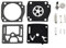 1 Set Kit di Riparazione Carburatore Motosega Kit di Riparazione Carburatore Guarnizione A Membrana Kit Giardino for HUSQVARNA 340 345 346 350 351 353