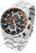 Taffstyle Herren Armbanduhr Edelstahl Wasserdicht Quarz Analog Datum Stopp Stoppuhr Alarm Chronograph Uhr Flieger Sport Fliegeruhr Sportuhr Groß XXL Herrenuhr Männer Silber