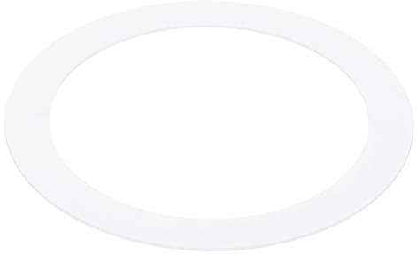 PATIKIL Metallische Goof Trim-Ring, 1 Stück 91 mm Außendurchmesser 71 mm Innendurchmesser Runder Deckenleuchten-Ring für Einbauleuchten-Abdeckung, mattweiß