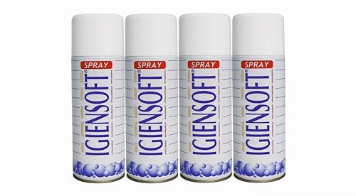 HOME PRO Deo Igiensoft Spray Igienizzante Ipoallergenico Tessuti Profumatore Ambienti Deodorante Igienizza Abiti Salvatessuti Armadi Mangiaodori 4x400ml