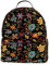 WOSHJIUK Reiserucksack für Damen,Rucksack für Herren,Blumen abstrakter Schmetterling mit Blumen,Rucksack