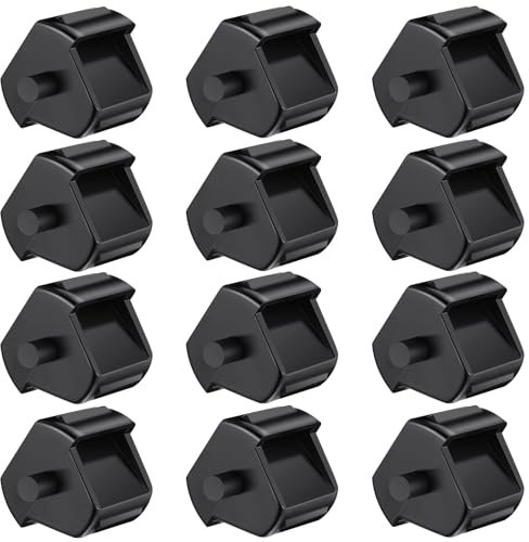 Humyoun Klebebandabroller, Ersatzkern, kleiner Kunststoff-Rolleneinsatz für Büro, Heimbedarf, Zubehör, 12 Stück (schwarz)