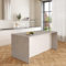 VE.CA – Isla de cocina Sophia – Color blanco brillante – Aparador de cocina – Mueble de cocina – Ideal para una cocina completa – Ideal como mesa de comedor – Fabricado en Italia (hormigón)