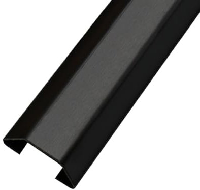 YLLSMGS Metal Floor Cable Cover 39in Stainless Steel Decorative Self Adhesive Cable Hider Cable Cover Floor for Office Home Public(Black,20 * 9mm/0.79 * 0.35in)