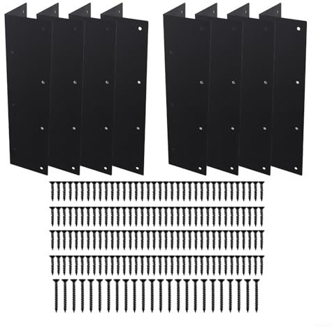 Corner Brackets, Carbon Steel Corner Brackets, Angle Brackets For Wood, Corner Brackets, Heavy Duty Alloy Steel L Brackets For Raised Garden Bed(8 pack)