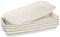 YARNOW Lot de 5 soucoupes rectangulaires en plastique pour plantes - Pour l'intérieur et l'extérieur - 27,9 x 10,9 x 2,8 cm - Beige