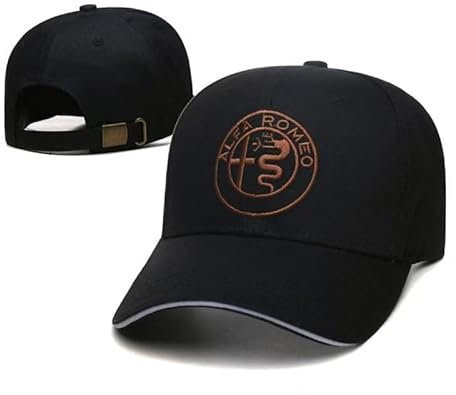 SELUVI Auto Baseballkappe für Alfa Romeo Stelvio 2017-2022 2023, Auto Sport Baseball Cap Unisex Kappe Baumwolle Baseball Cap Verstellbare Alfa Romeo Baseballkappe für Herren und Damen,B