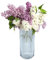 Point-Virgule Vase decoratif, décoration Maison, Vase Fleur en Verre, Bleu, 14.3x28cm
