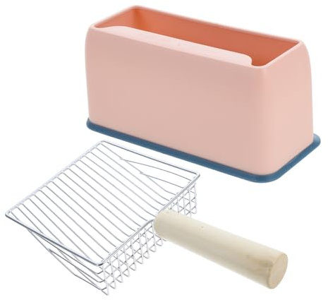 VANZACK Stabile Metall-katzenstreuschaufel Mit Ergonomischem Langen Griff Für Reinigung Von Katzenklo Und Streu Für Klumpstreu Und Holzpellets