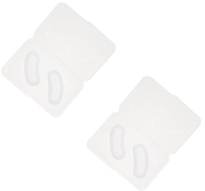 WRITWAA 2 Paare Augenklappe cosmetic kosmetiktäschchen klappmatzatzen eyepatch die züchtigung feuchtigkeitsspendende Augenmasken Augenpflegemasken Augenbehandlungsmasken Hyaluronsäure Weiß