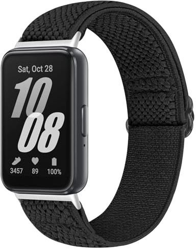 Yunshare Elastische Nylon Armband Kompatibel mit Samsung Galaxy Fit 3, Verstellbare Dehnbare Nylon Ersatzarmband für die Galaxy Fit3 SM-R390 für Damen Herren