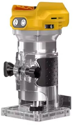 Uxsjakjsd Bürstenloser Elektrischer Trimmer Holzbearbeitung Fräsmaschine Elektrischer Trimmer Bürstenlose Holzbearbeitungs-Fräsgravur-Schlitzmaschine