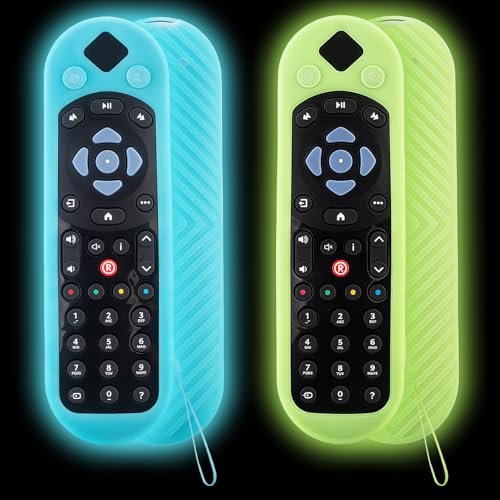 AHRLIC 2 custodie in silicone compatibili con i modelli Q-Series SKY135, custodia antiurto antiscivolo con cordino, si illumina al buio per telecomandi vocali/touch, protezione per impugnatura