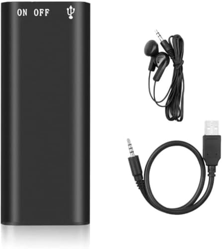 32GB Mini Diktiergerät Digitaler Audiorekorder mit Geräuschreduzierung & Ein-Klick-Aufnahme - Mini Aufnahmegerät Sprachrekorder ab 45dB, USB Wiederaufladbar & Kompakt & Tragbar Digital Voice Recorder