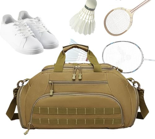 Holdes Sporttasche, Wochenend-Rucksack, tragbar, wasserdicht, 45 l, großes Fassungsvermögen, mit Schuhfach, für Training, Reisen, Fitnessstudio, Camping, Outdoor