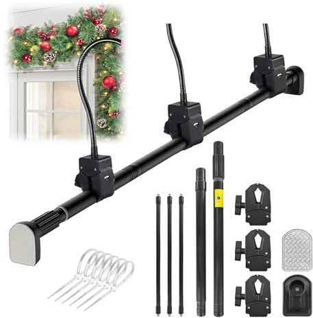 Cintre de guirlande pour cadre de porte, cintres réglables pour portes simples, décoration de Noël, Halloween, couronnes, sans vis, perçage, colle, sans dommages