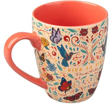 Grupo Erik Taza Frida Kahlo - Tazas de café 350 ml: Tazas desayuno originales para regalar : Regalo Cumpleaños Mujer Amantes del Arte | Cerámica