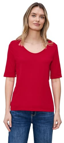 Street One T-Shirt mit Turn-Up Salsa red 46