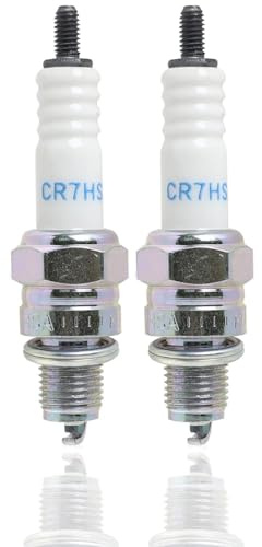 Zündkerze CR7HSA 4549, Entstörte Zündkerzen für Scooter, Mopeds und Motorräder – Optimierte Motorleistung & Effiziente Zündung (2 PCS)