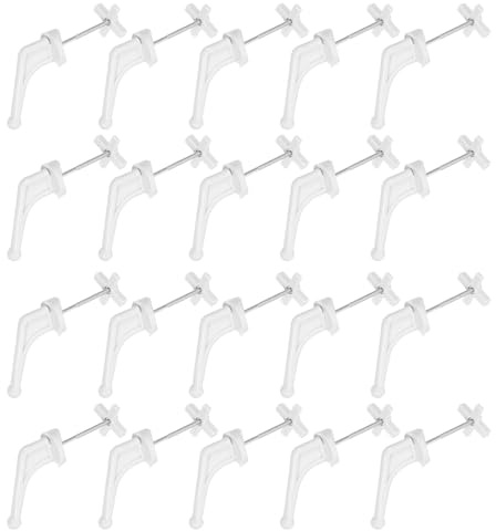 MAGICLULU Lot de 20 Crochets Muraux Blancs pour Radiateurs, Supports de Fixation Universels en Plastique, Crochets Chauffants Robustes pour Salle de Bain, Buanderie et Garage, Organisation
