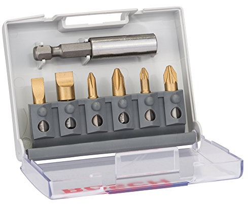 Bosch Zubehör 2607001936 7tlg. Schrauberbit-Set Max Grip (gemischt) 25 mm