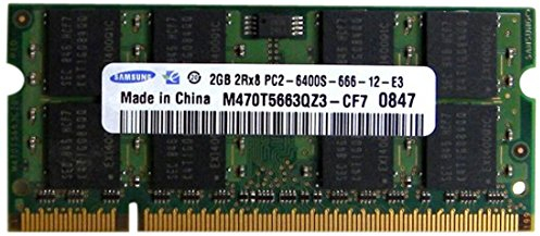 Samsung 2GB DDR2 800MHz 2GB DDR2 800MHz Arbeitsspeicher - 2GB (1x 2GB DDR2 800MHz, 200pin SO-DIMM Arbeitsspeicher, Schwarz/Grün)