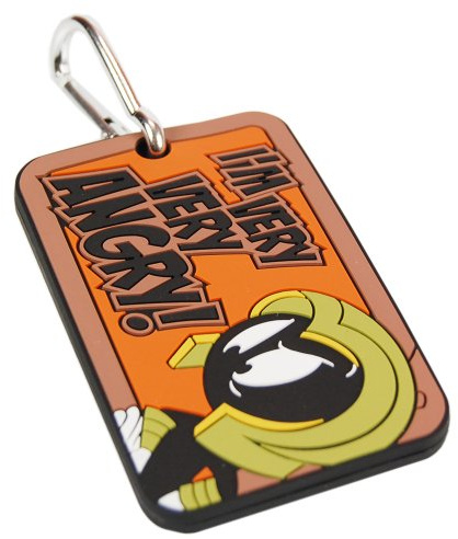 Retro Luggage TAG - Novelty Funky Unique Unusual Baggage fob Strap - Marvin The Martian Merchandise