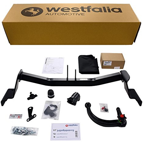 Westfalia Abnehmbare Anhängerkupplung für Kia Cee'd sw/Sportswagon (BJ 10/2012-03/2018) - im Set mit 13-pol. fzg.-spez. Westfalia Elektrosatz