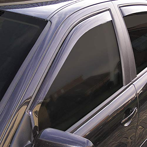 ClimAir Windabweiser Schwarz passgenau | kompatibel mit Jeep Wrangler 2/4 türer 2007-2018