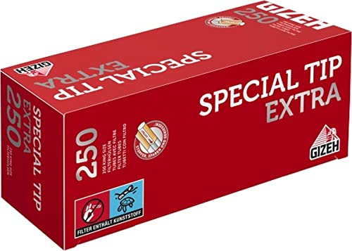 1000 (4x250) GIZEH Special Tip EXTRA (Hülsen, Filterhülsen, Zigarettenhülsen)