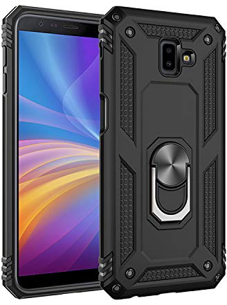 BestST Galaxy J6 Plus/J6 Prime/J610 Hülle 360 Grad Handyhülle Bumper Case Robust Cover [Ultra Hybrid Schutzhülle ]+ Displayschutz für Samsung Galaxy J6 Plus/J6 Prime/J610 Schwarz