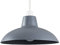 MiniSun | Retro Style Dark Grey Metal Ceiling Light Shade | Pendant Lights, Home Décor & Improvement Essential | Includes 10W LED Bulb [3000K Warm White] | 288cm Shade Width