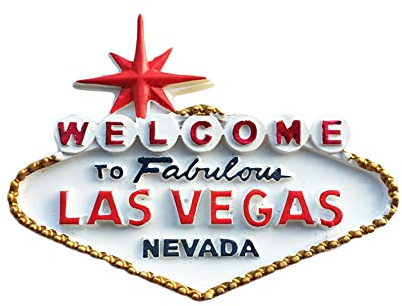 Las Vegas USA 3D Kühlschrankmagnet Souvenirs Handgemachte Harz Magnetische Aufkleber Home Küche Dekoration, Las Vegas Kühlschrankmagnet Sammlung Geschenk